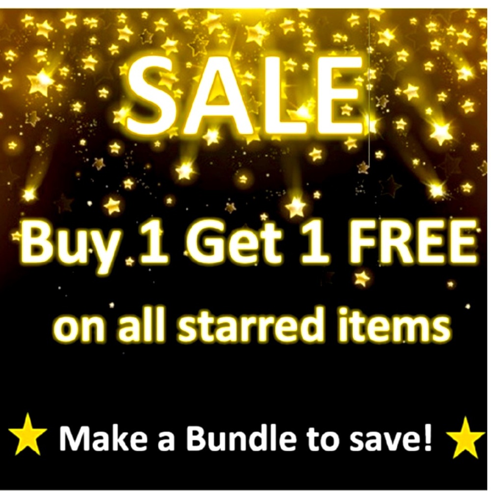 🌟Items with a star ⭐️ are buy one get one free.